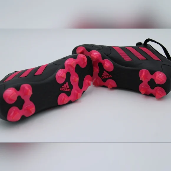 Adidas Kids Soccer Cleats Black Pink Size 12.5K - Picture 6 of 10